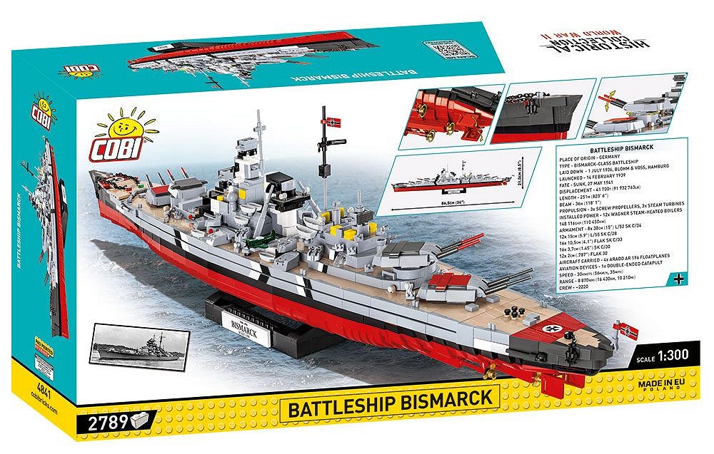 Battleship Bismarck (COBI-4841) \ Ships and boats \ Cobi.eu